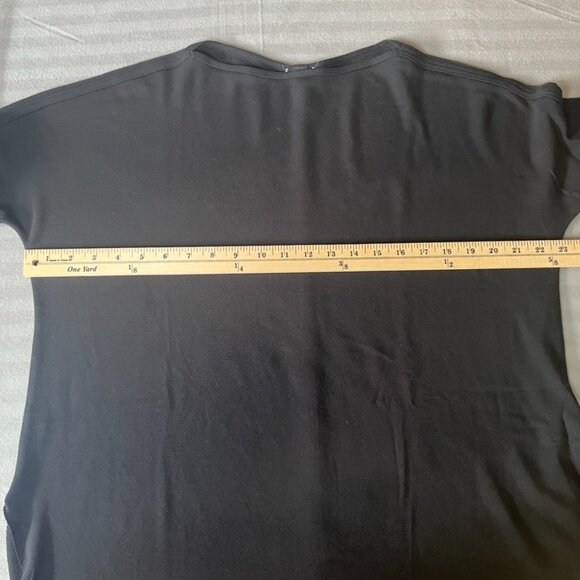 Kit And Ace Long Sleeve Shirt Womens Small Black Crew Neck Layer Top Wool - Picture 5 of 8